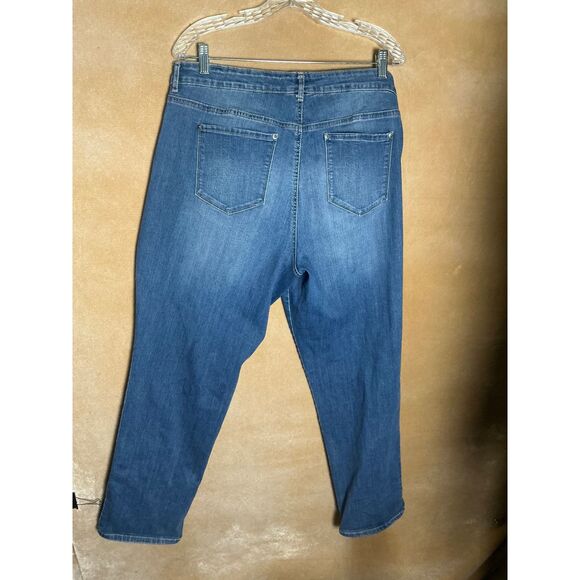Gloria Vanderbilt All Around Slimming Effect Womens Size 16 Blue Denim Jeans - Picture 5 of 9